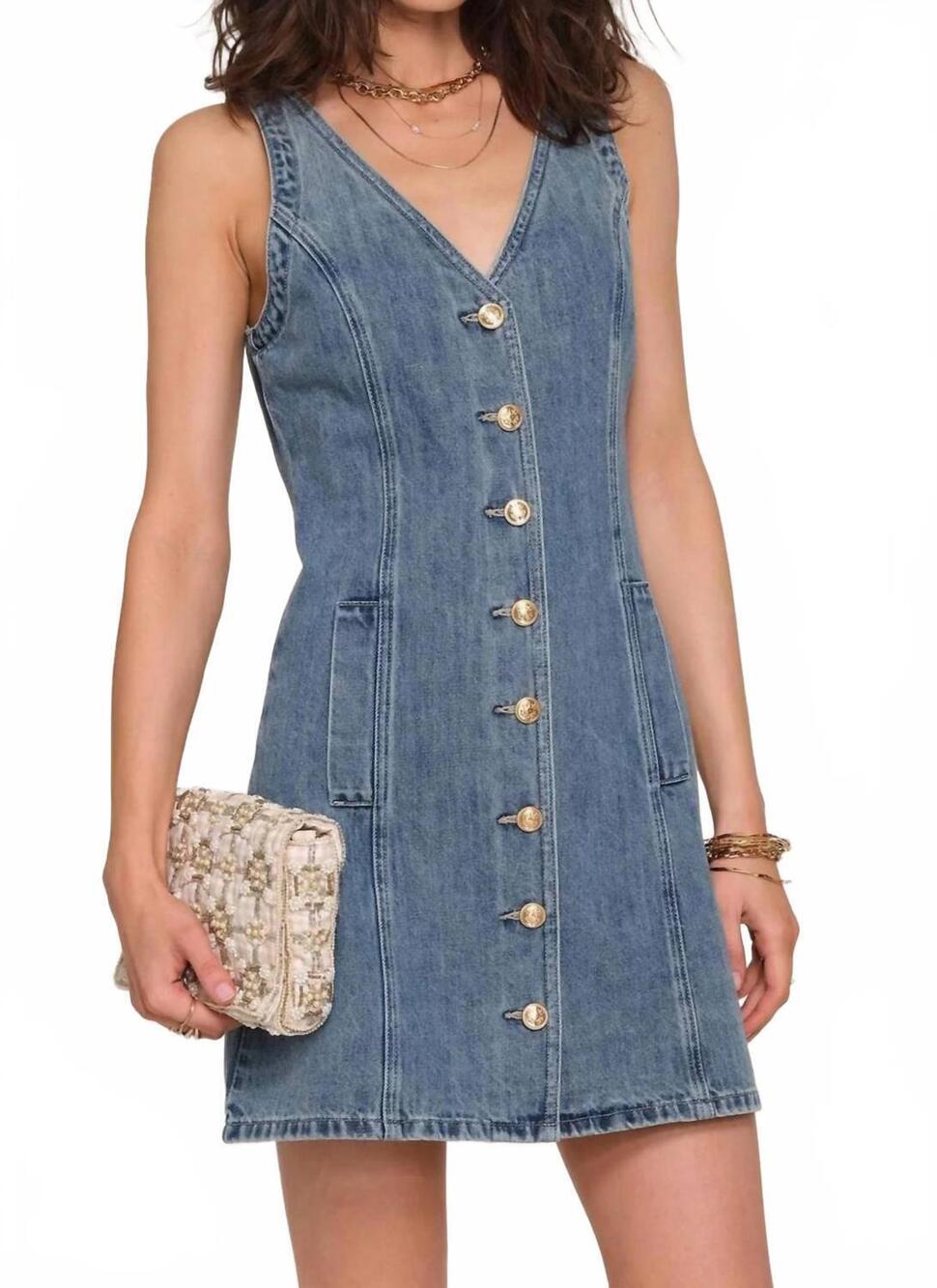 NEW HEARTLOOM tanela mini dress in sea